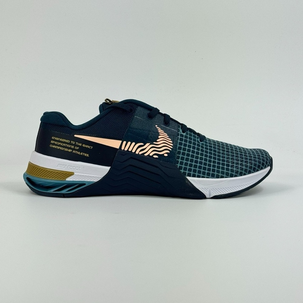 🆕 Nike Metcon 8 Armory Navy Arctic Orange Training Shoes Men’s 9 Women’s 10.5 - Picture 2 of 7